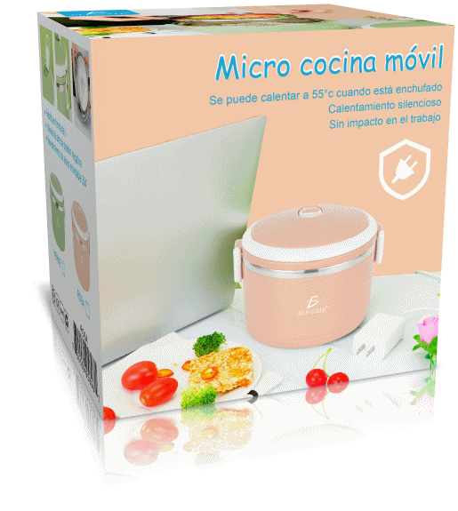 Loncheras Eléctrica de Acero Inoxidable con Calefacción conexión USB - Image 5