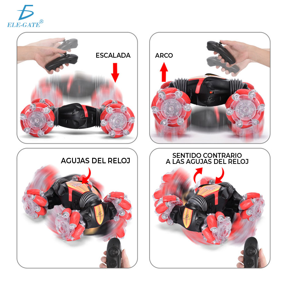 Coche Acrobacias Con Detección De Gesto/luz/360° Rotación - Image 6