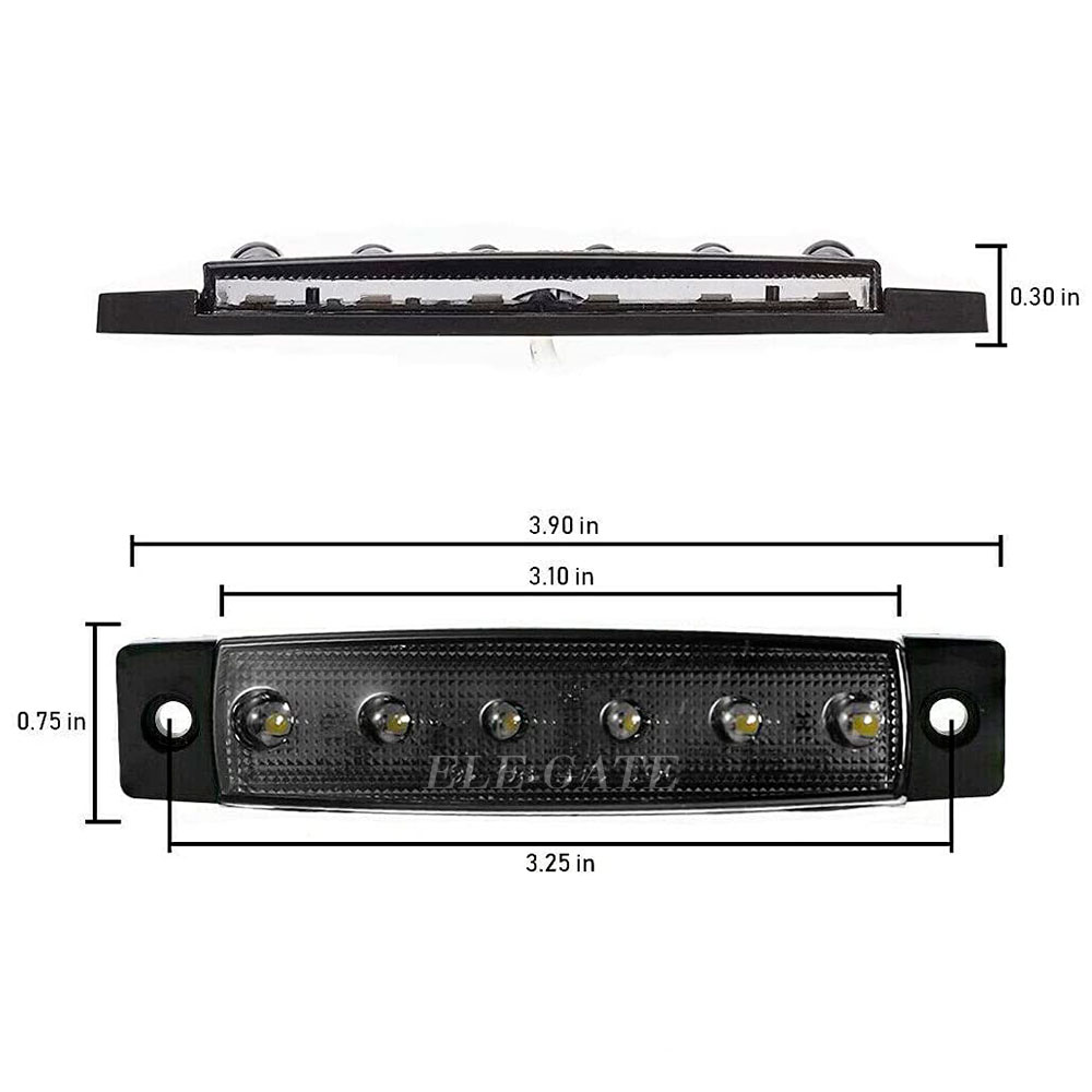 10 Led Luces Laterales De Marcador Para Camión Remolque Ámbar - Image 5