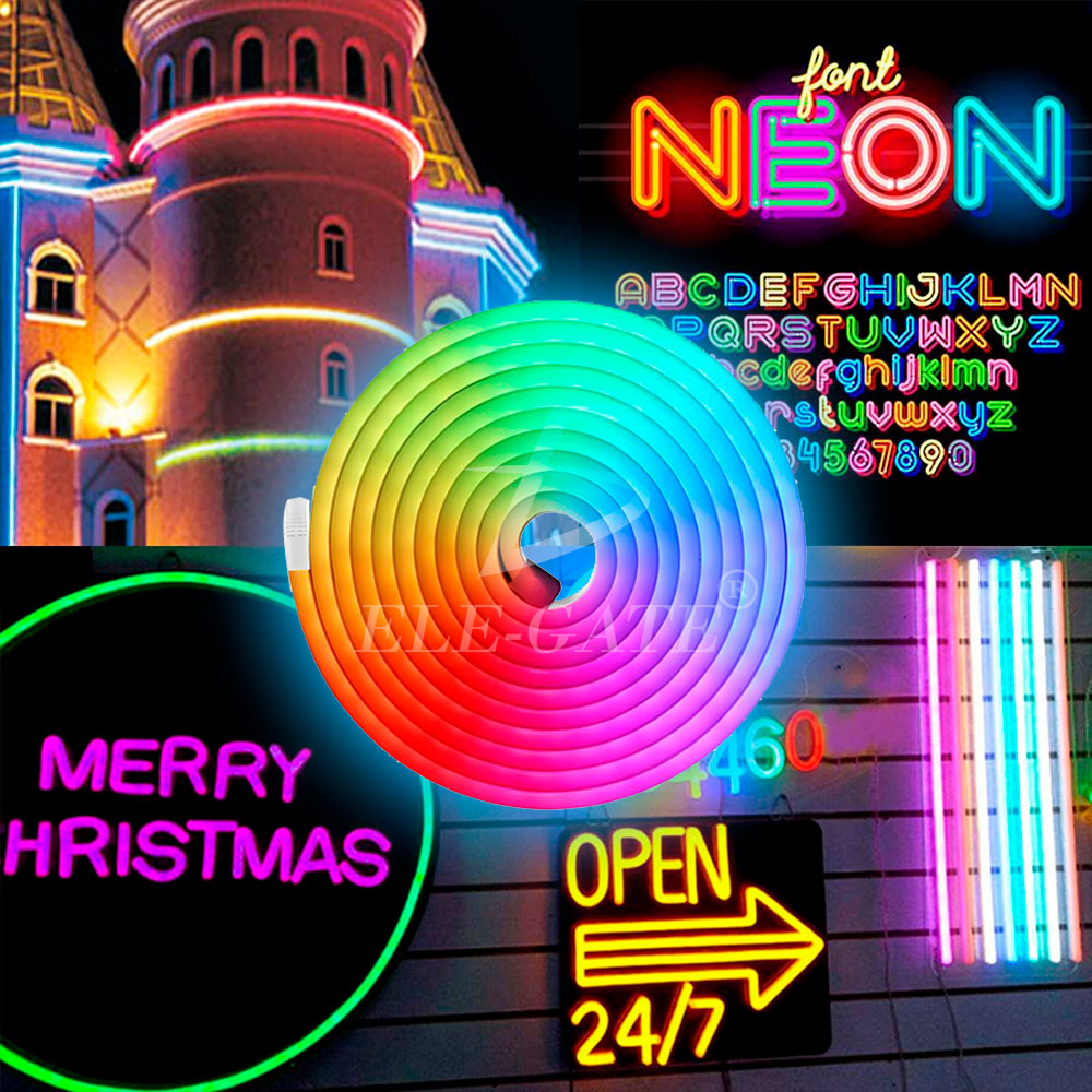 Tira De Luz Led Rgb De Neón Ip65 Flexible Bluetooth De 5m - Image 5