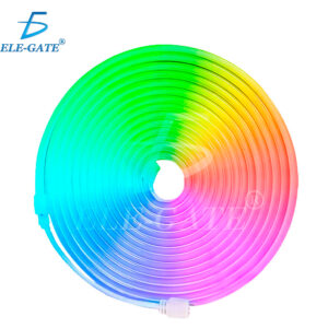 Tira De Luz Led Rgb De Neón Ip65 Flexible Bluetooth De 5m