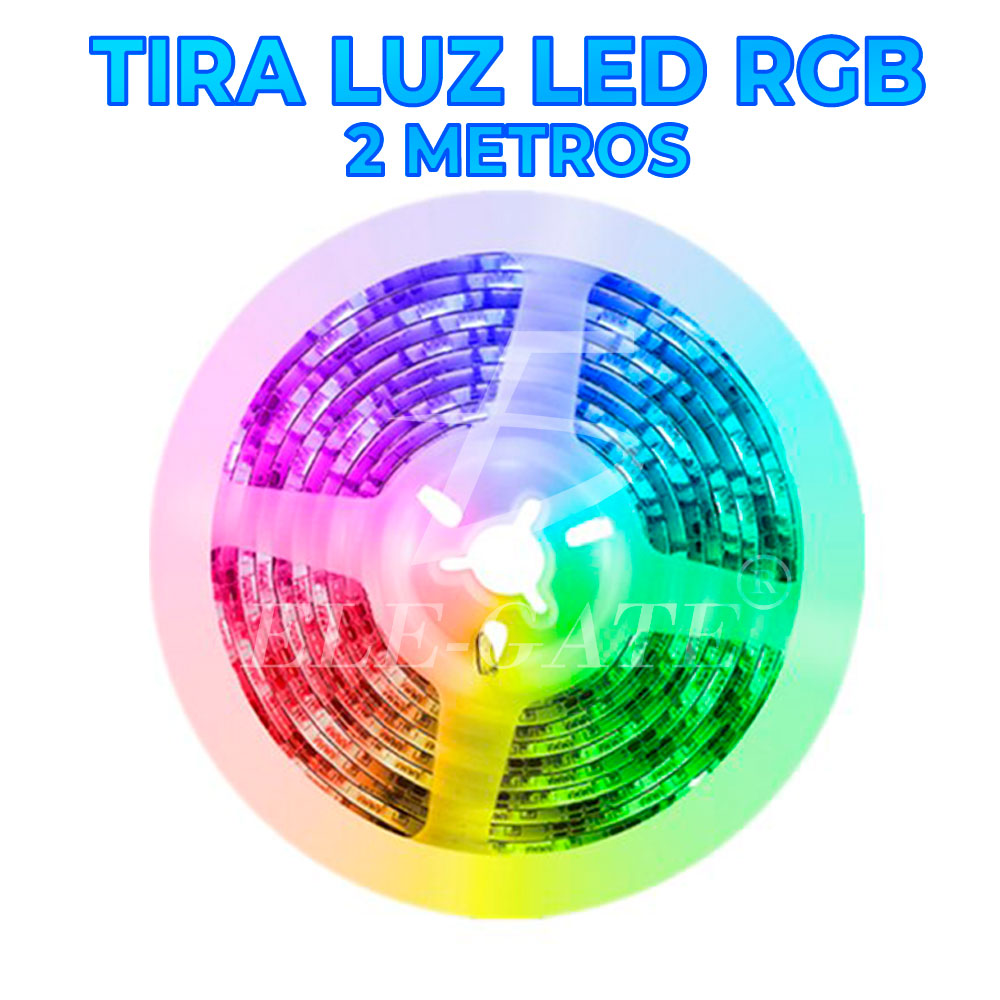 Tira De Luces Led Rgb 5050 Decoración Que Cambia De Color 2M