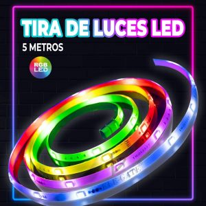 Tira De Luces Led Rgb 5050 Decoración Que Cambia De Color 5M