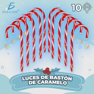 10 Luces de bastón de Caramelo de 26 Pulgadas