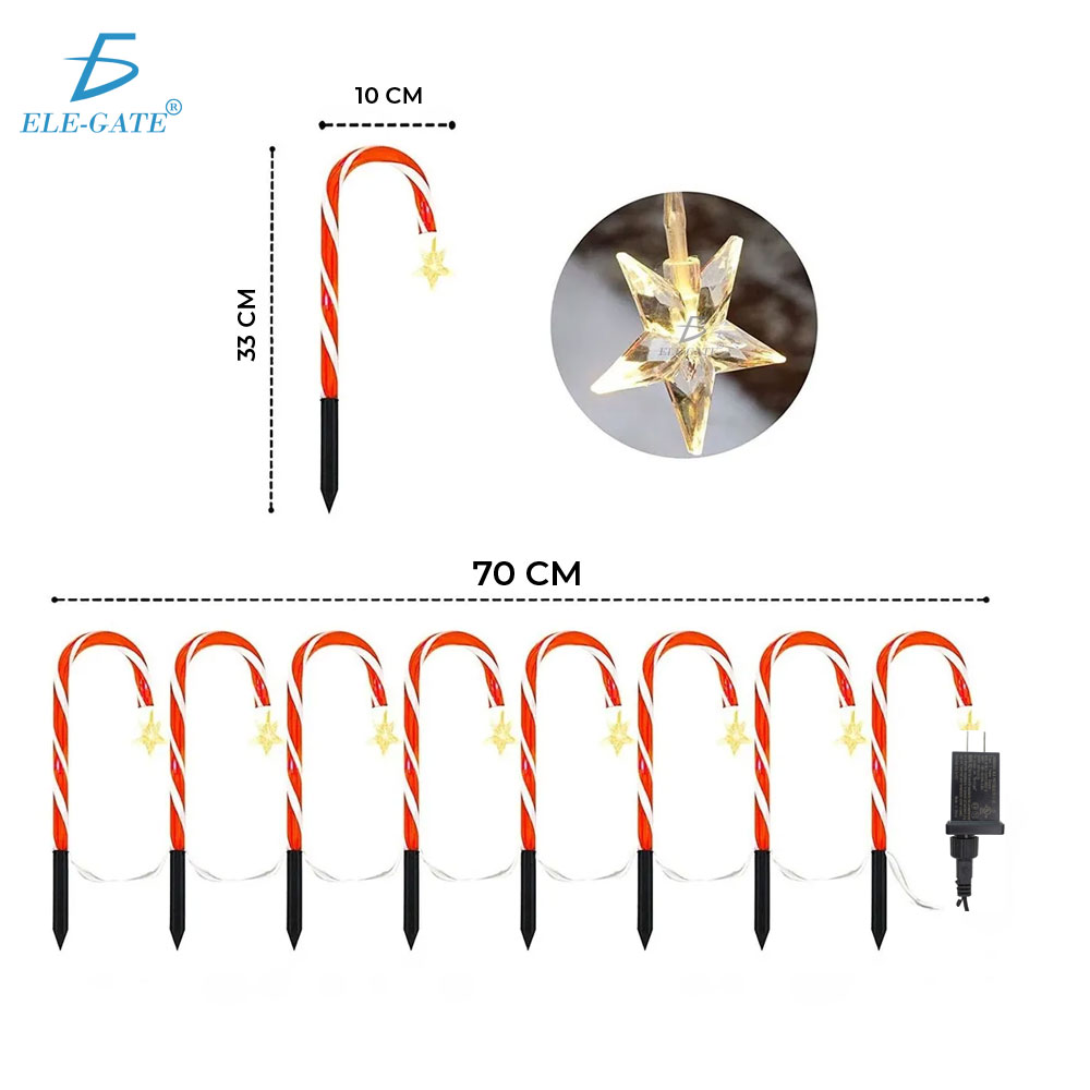 12 Luces de bastón de caramelo de 26 pulgadas - Image 4
