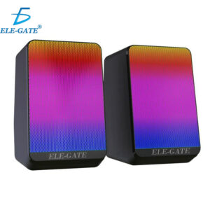 Bocina Gamer Con Luz Led Rgb Para Pc Laptop 3.5mm Auxiliar