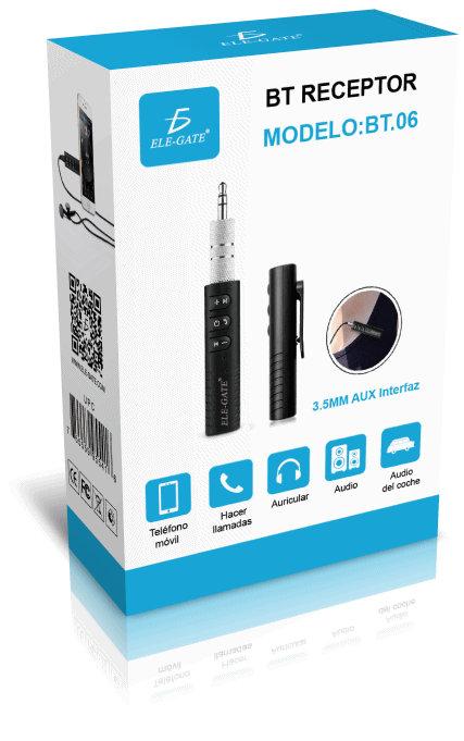 Receptor Bluetooth 5.1 Música y Llamadas 3.5mm Carga USB - Image 7