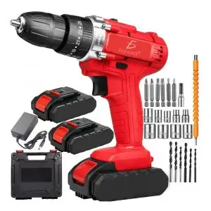 Kit de Pistola de Impacto Inalámbrica con Llave de Batería - Potente y Multifuncional