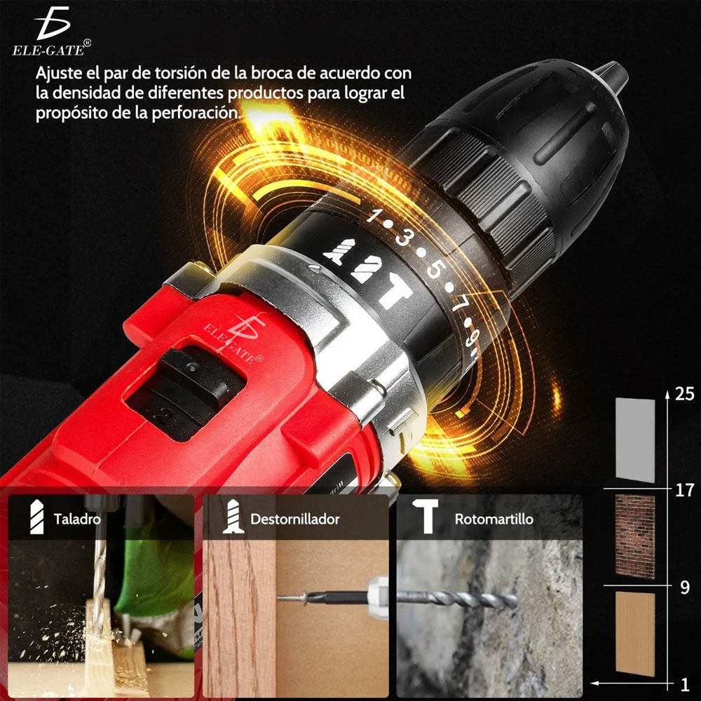 Kit de Pistola de Impacto Inalámbrica con Llave de Batería - Potente y Multifuncional - Image 4