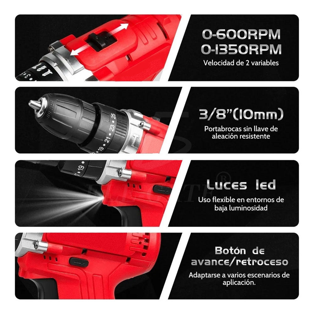 Kit de Pistola de Impacto Inalámbrica con Llave de Batería - Potente y Multifuncional - Image 6