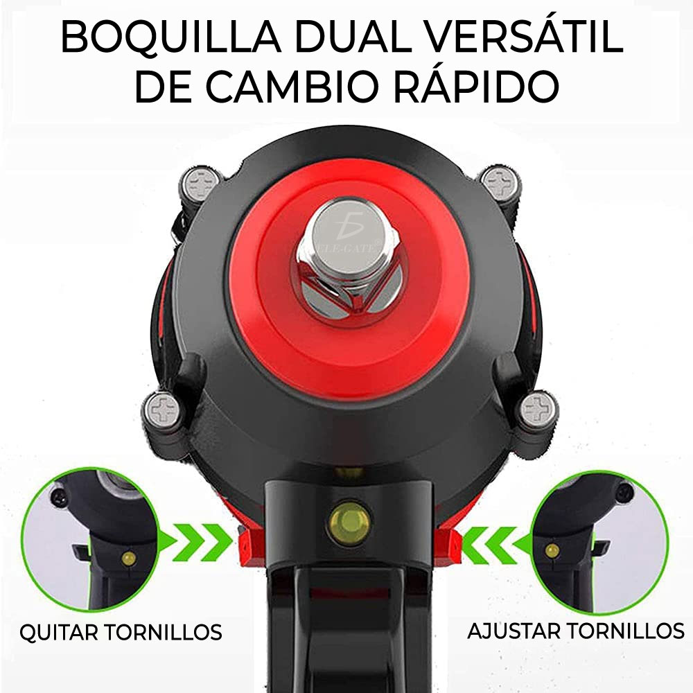 Kit Pistola Impacto Llave Inalámbrica Batería Atverce - Image 4