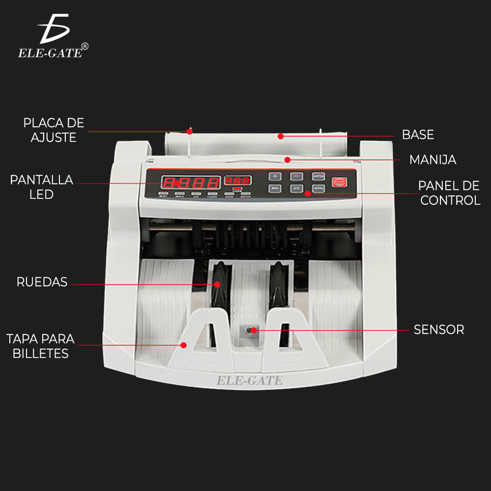 Contador De Billetes Detecta Billetes Falsos - Image 4