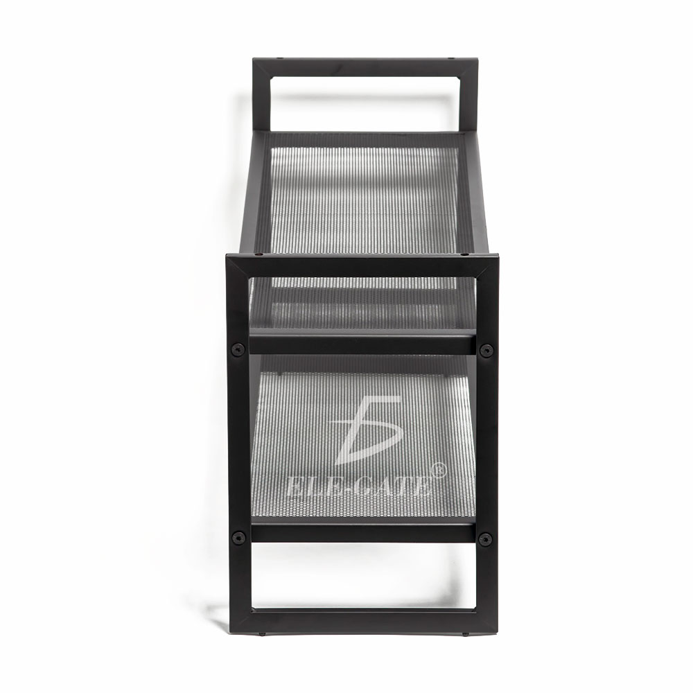 Zapatero Apilable de 2 Niveles Organizador de Zapatos con Rejilla de Alambre ajustable - Image 3