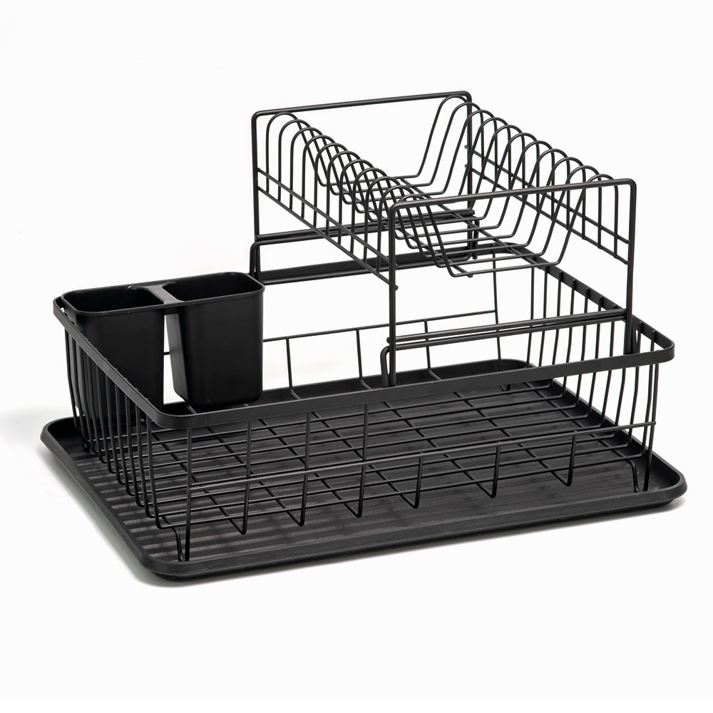 Escurridor de Platos Organizador de Platos con Soporte para Utensilios - Image 2