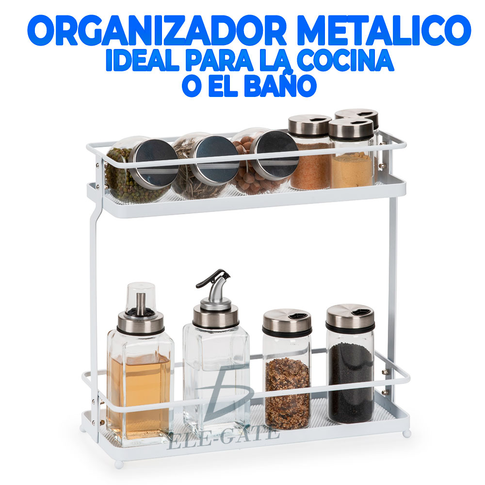 Organizador Cesta del gabinete de 2 niveles