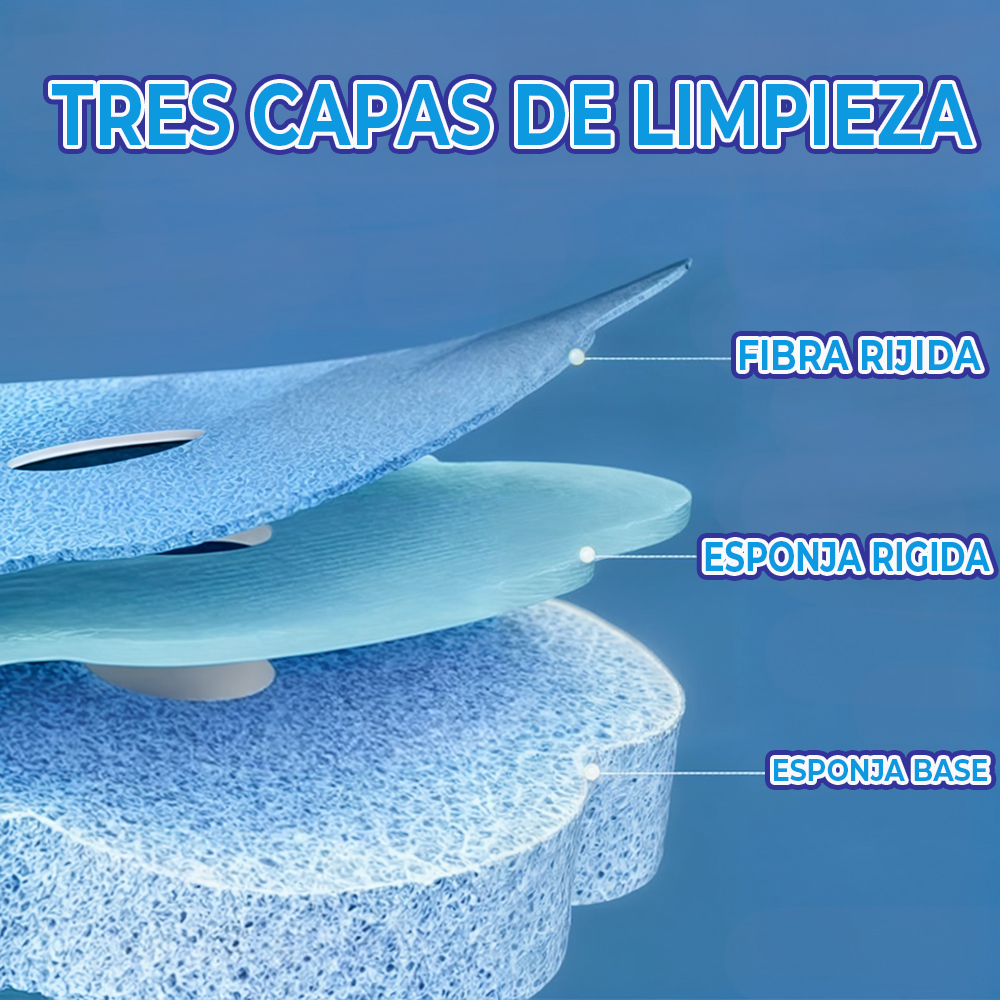 Cepillo Para Baños Con 8 Fibras Intercambiables Y Desechables - Image 2