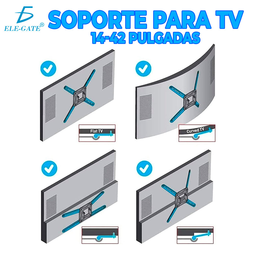 Soporte Para Television Pantalla Monitor 14 A 42 Pulgadas - Image 5