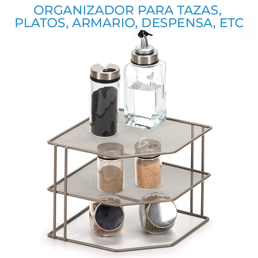 Organizador De Estantes De Esquina De Mostrador De 3 Niveles - Image 2