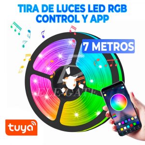 Tiras De Luces Led 5050 Rgb 7 Metros App Bluetooth Control