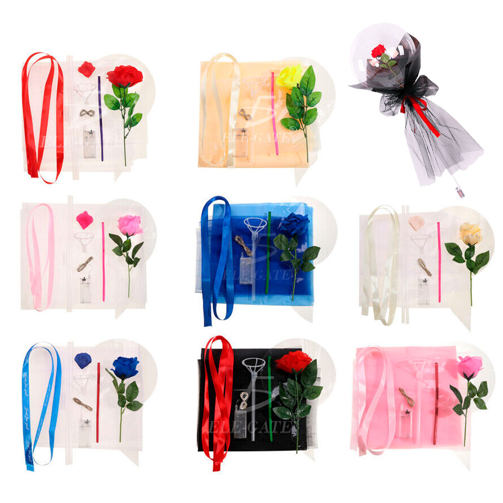 Rose Bouquet con Luz Led Luminoso Navidad Decora Regalo - Image 4