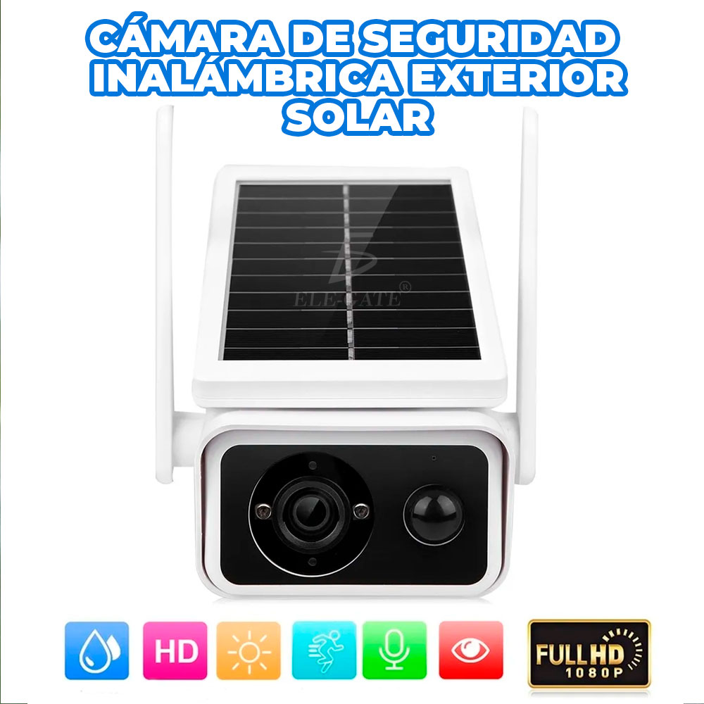 Cámara Wifi Con Panel Solar Full Hd Vigilancia Sin Cables - Image 5