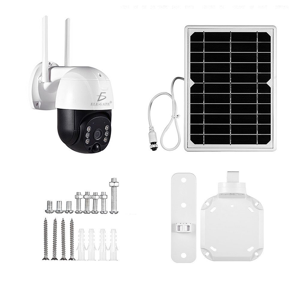 Cámara de seguridad Solar 4G con resolución de 2MP visión nocturna blanca - Image 4