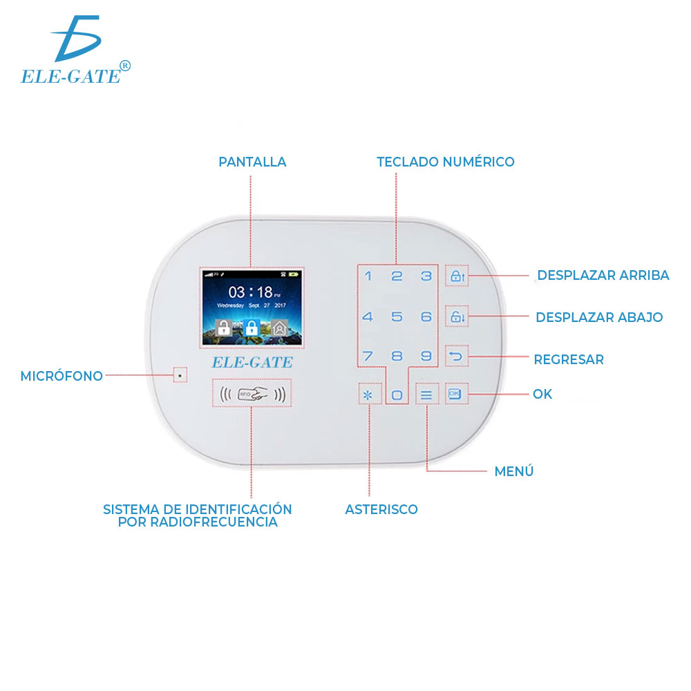 Alarma P/sistema De Seguridad Inalámbrico Wifi 4G + Gsm - Image 7