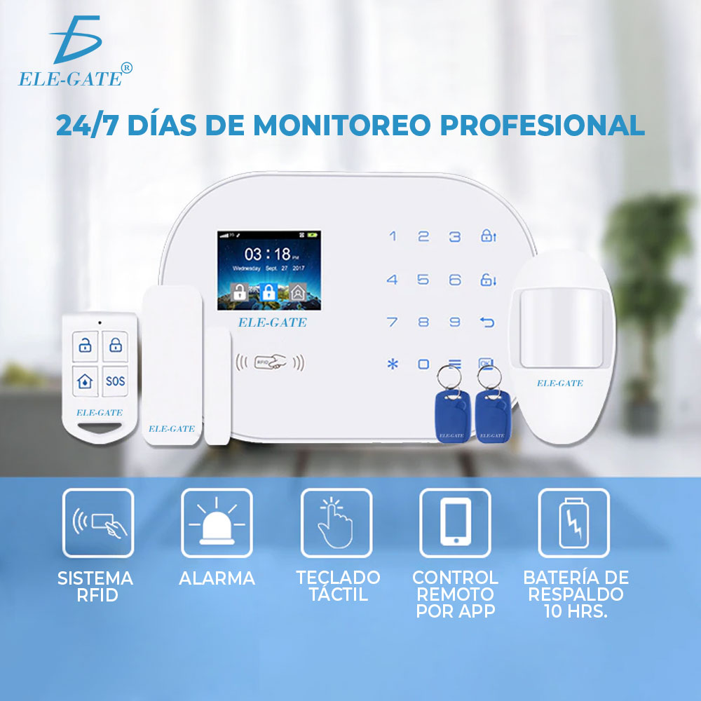 Alarma P/sistema De Seguridad Inalámbrico Wifi 4G + Gsm - Image 4