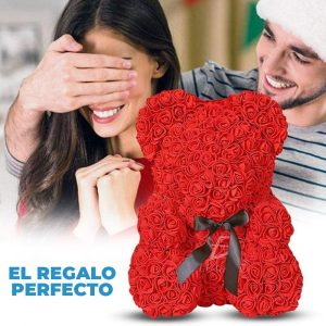 Arreglo Floral de OSO de Rosas 40x40x30cm