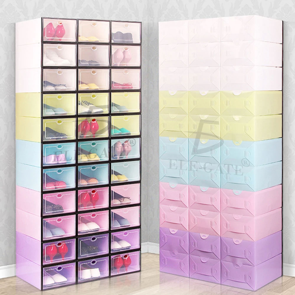 Cajas Organizadoras De Zapatos Apilables Almacenaje 6 piezas Model:L