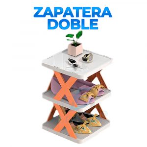 Zapatera Doble Con Mesa Para Accesorios