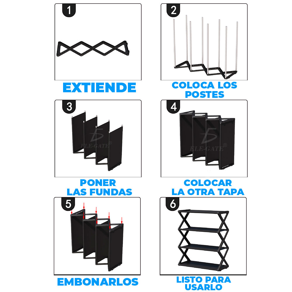 Zapatera Organizador Rack Zapatos 4 Niveles - Image 4
