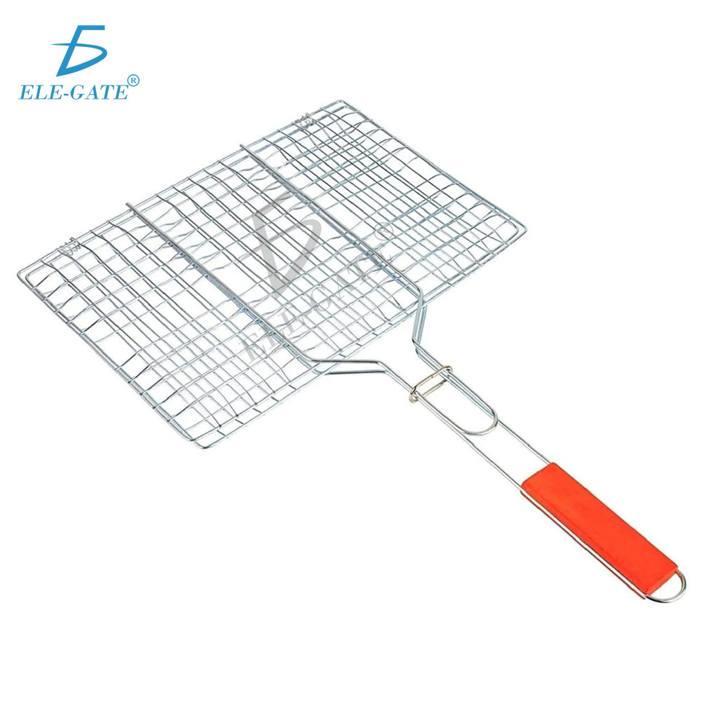 Pinza Parrilla Rejilla Malla Barbacoa Portatil Asador Fiesta Grande 65X36CM - Image 3