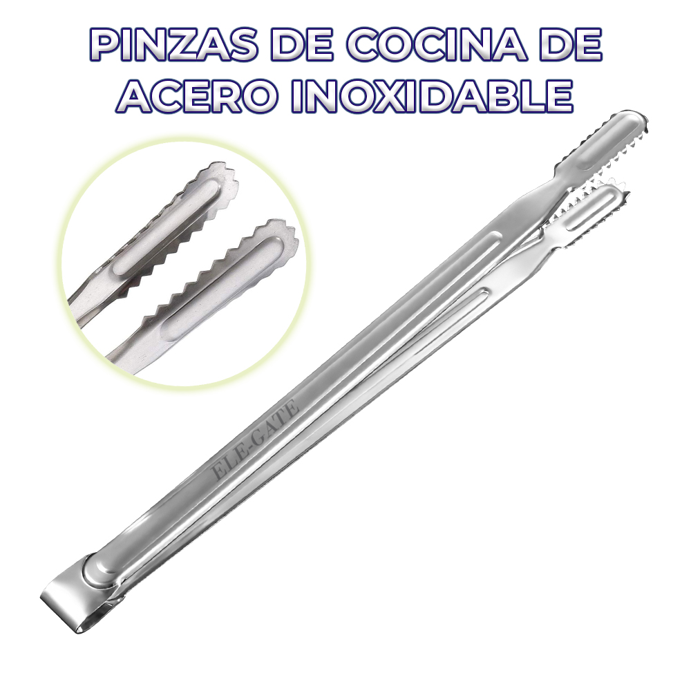Pinzas Para Cocina/asador De Acero Inoxidable Extra G 30 cm