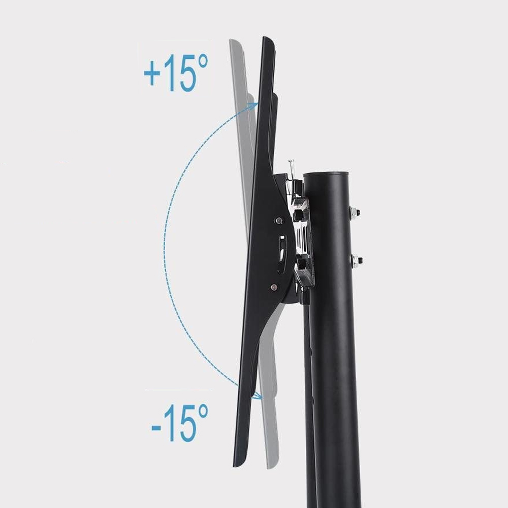 Soporte de TV Móvil con Ruedas para Televisores de Pantalla Plana Curva - Image 6