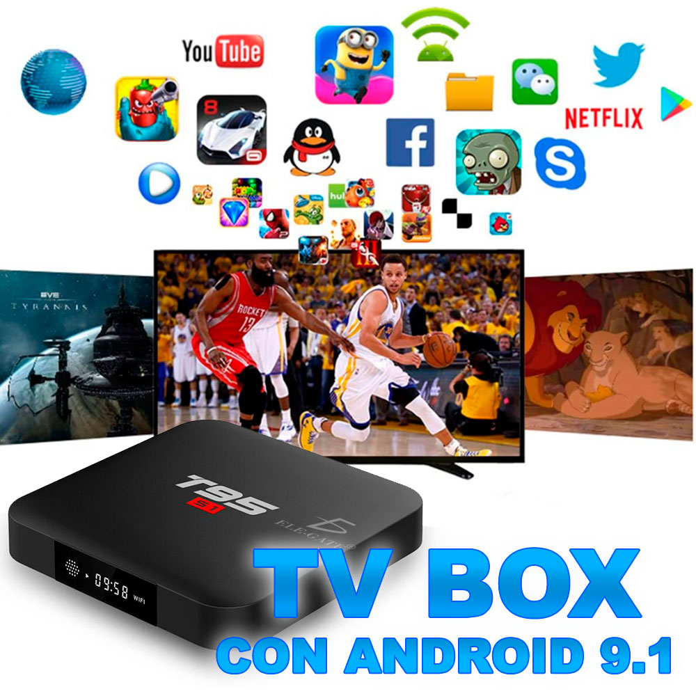 Smart Tv Box 4k WIFI 2.4+5G DDR3 2G/16G