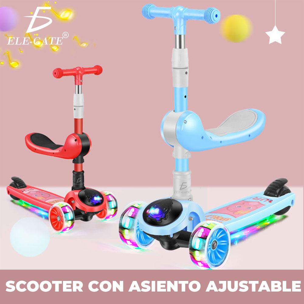 Patín Scooter 3 Ruedas Montable con Luces y Sonidos - Image 4