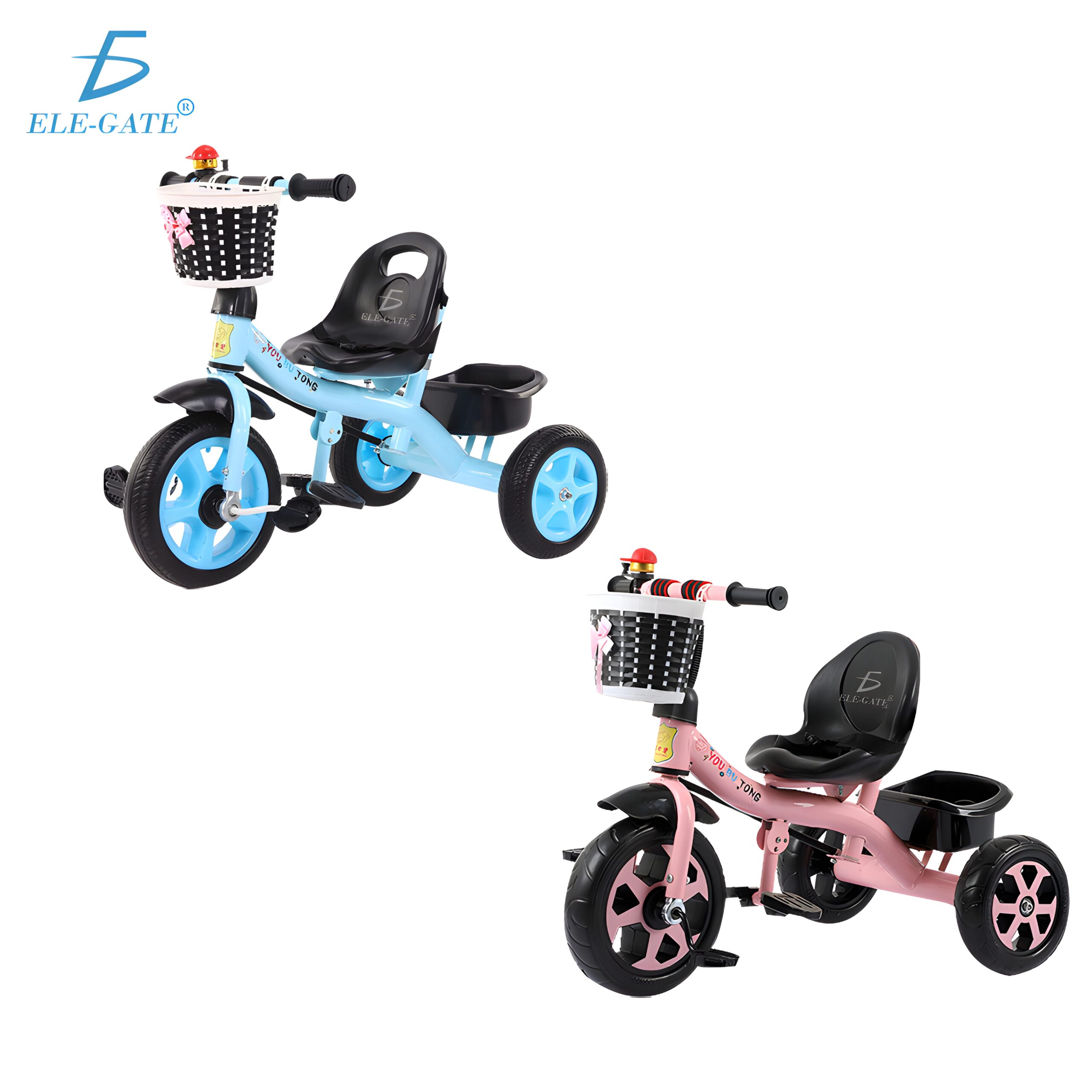 Triciclo Para Bebe Con Cajuela Y Barra Empuje Ajustable