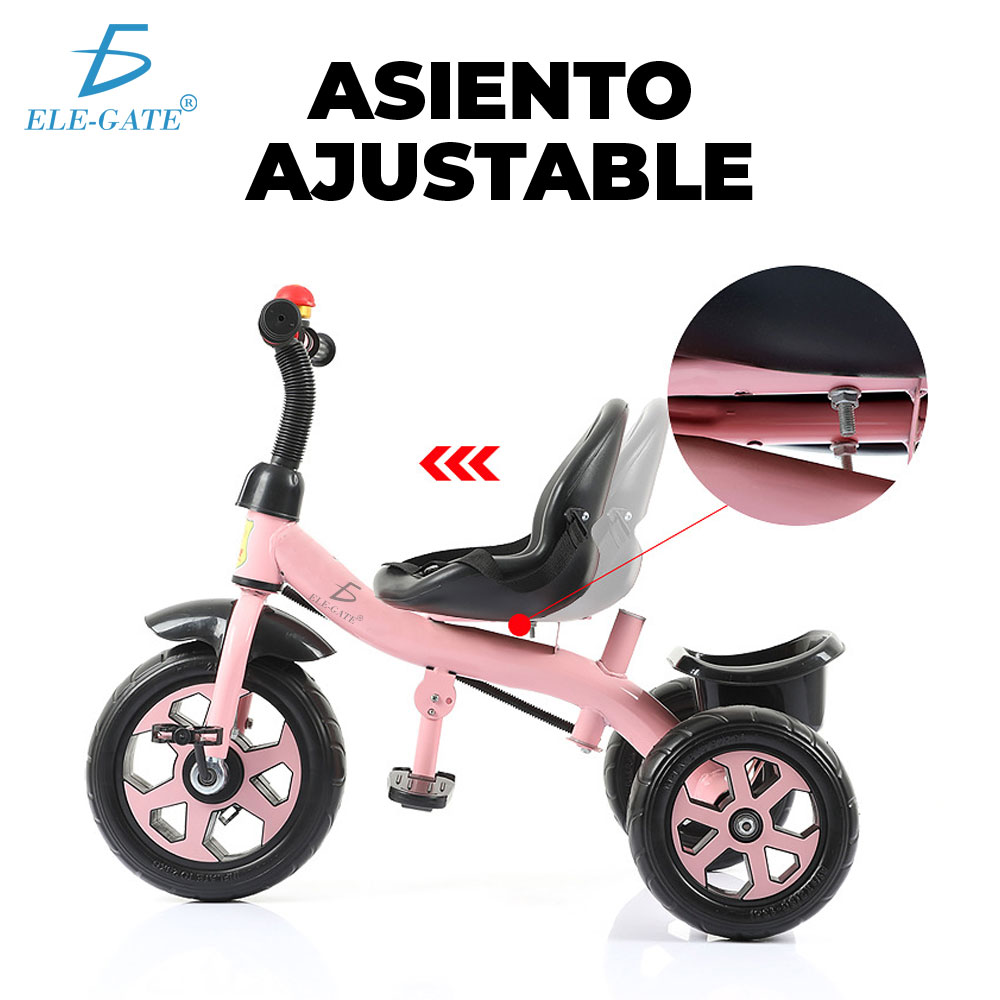 Triciclo Para Bebe Con Cajuela Y Barra Empuje Ajustable - Image 5
