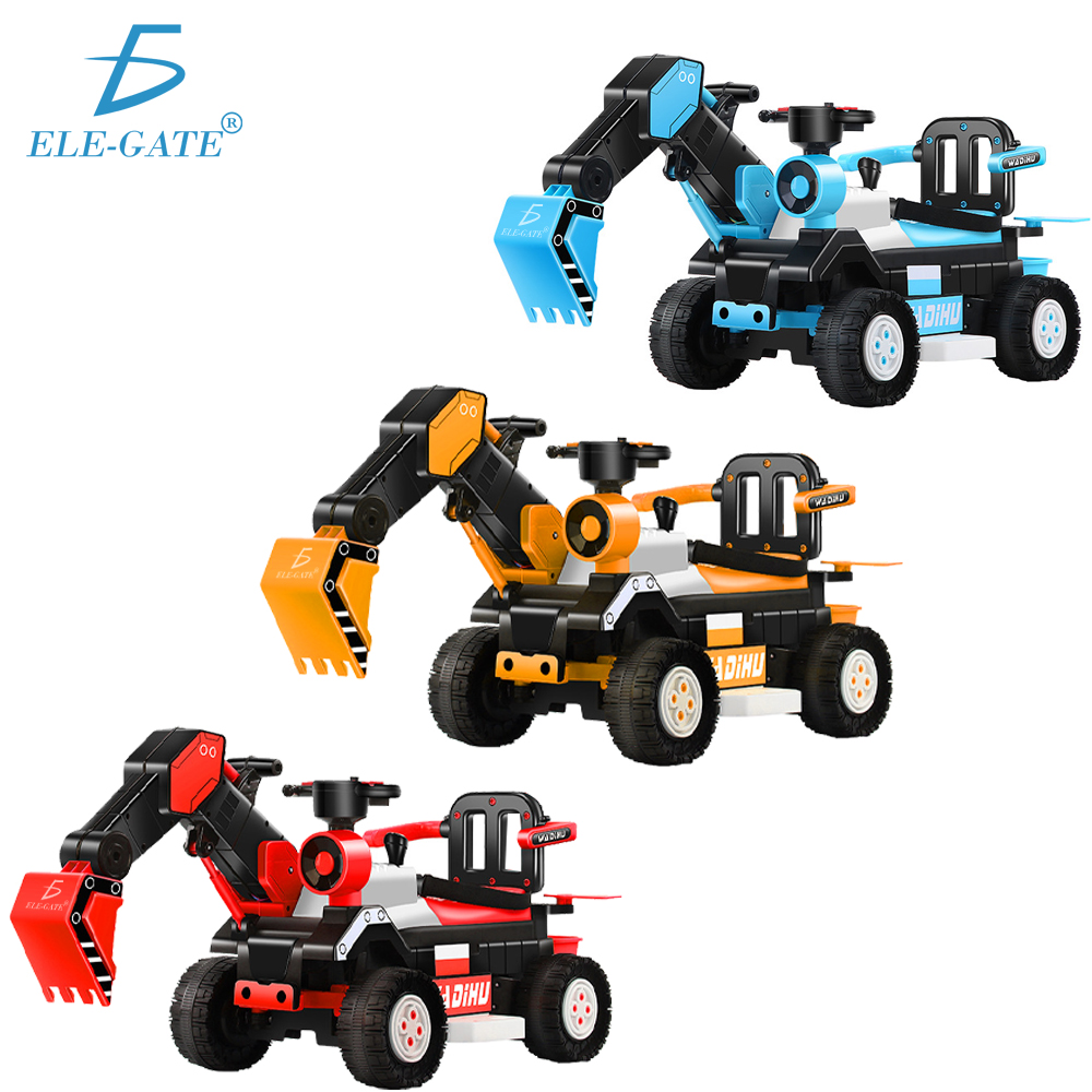 Excavadora Eléctrica Montable Para Niños Con Música Y Luces - Image 6