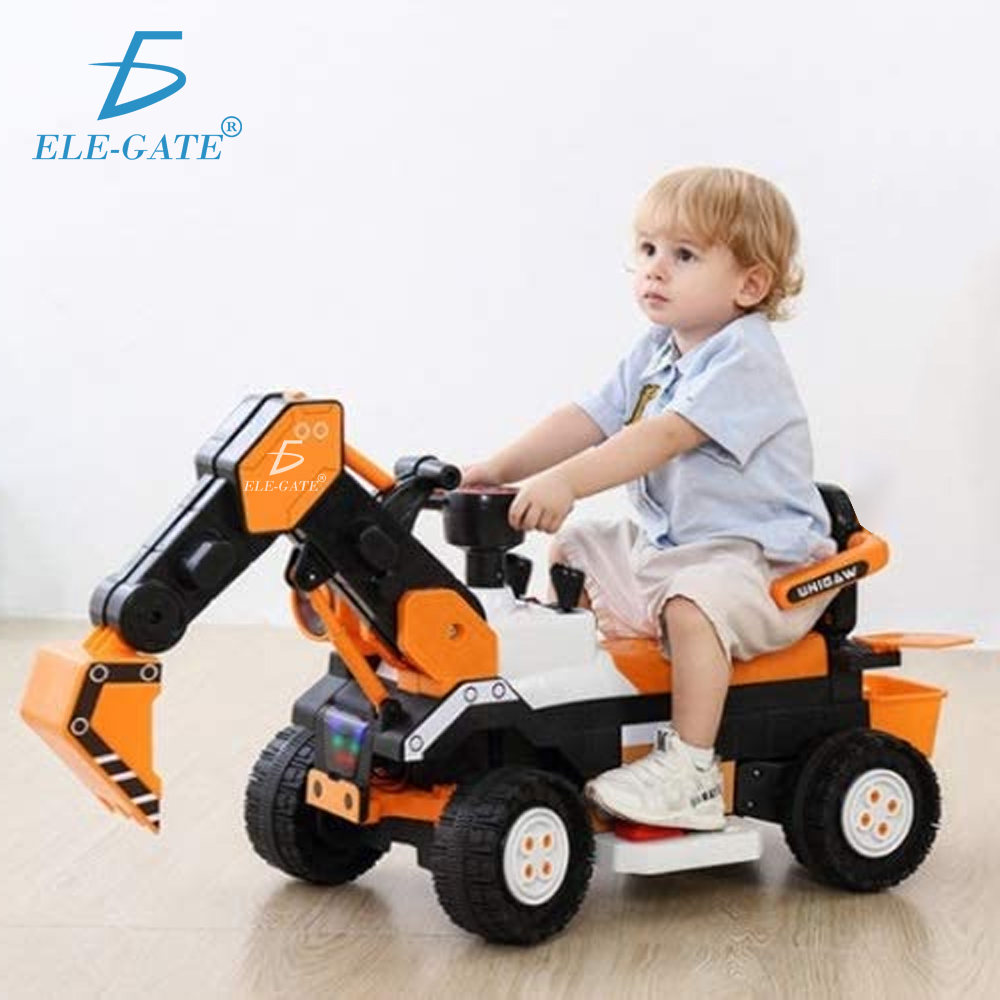 Excavadora Eléctrica Montable Para Niños Con Música Y Luces - Image 7