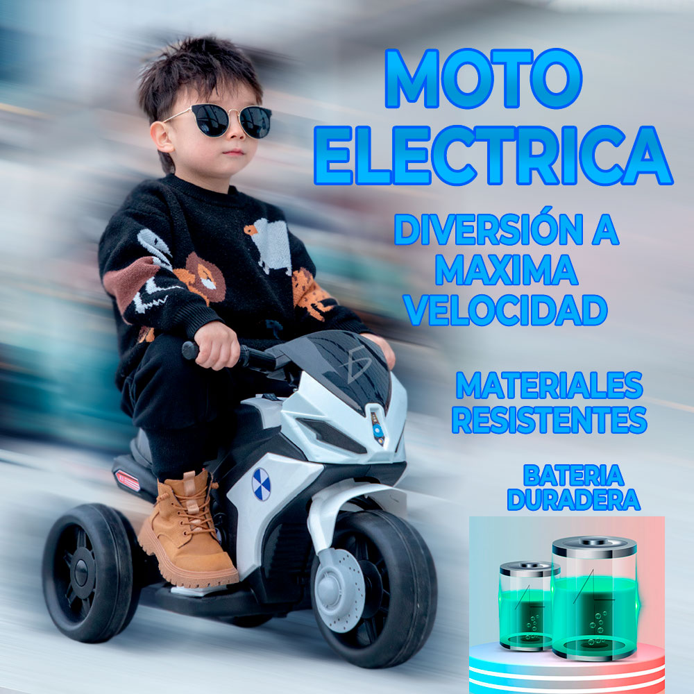 Moto Eléctrica Recargable Para Niños 6v 4.5A
