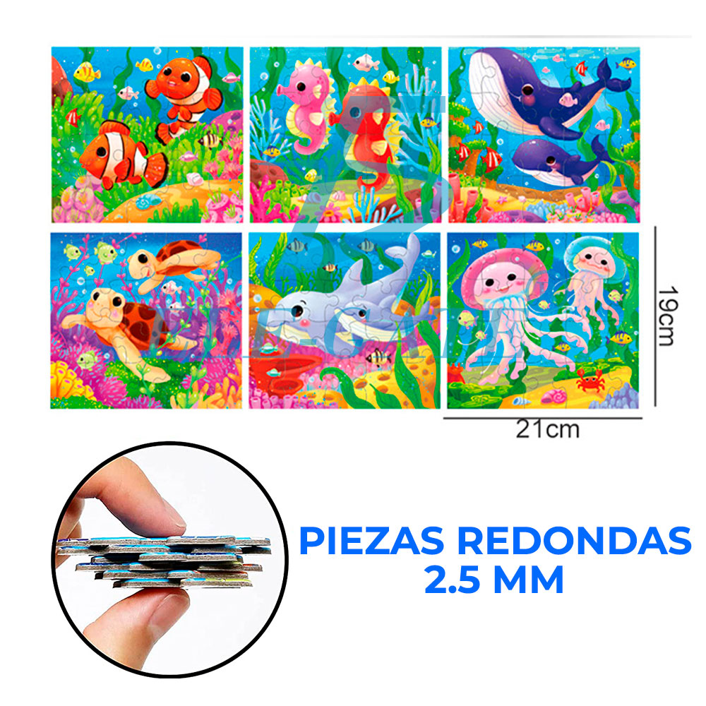 Rompecabezas Para Niños Con 120 Piezas 6 en 1 - Image 7