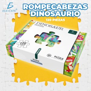 Rompecabezas Dinosaurio Para Niños Con 120 Piezas 6 en 1