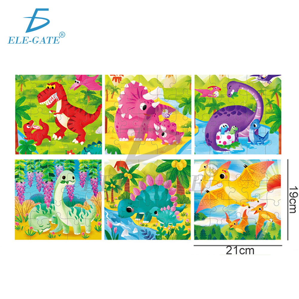 Rompecabezas Dinosaurio Para Niños Con 120 Piezas 6 en 1 - Image 2