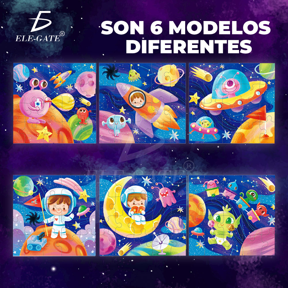 Rompecabezas Espacial Para Niños Con 120 Piezas 6 en 1 - Image 2