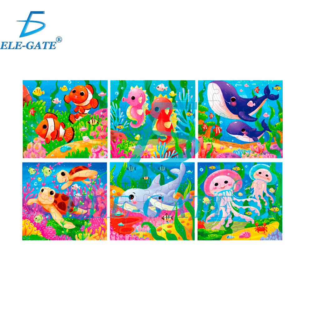 Rompecabezas Para Niños Con 120 Piezas 6 en 1