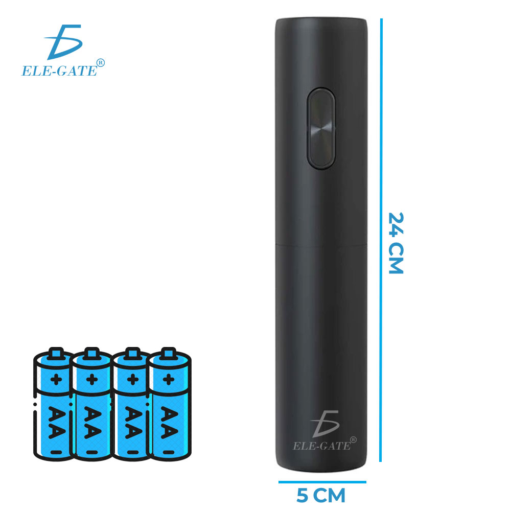 Abrebotellas Sacacorchos Automático Eléctrico Para Vino Tinto Negro - Image 4