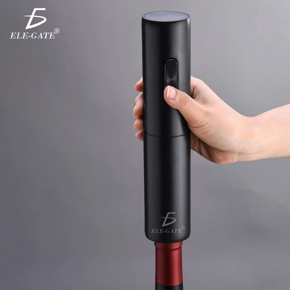Abrebotellas Sacacorchos Automático Eléctrico Para Vino Tinto Negro - Image 2