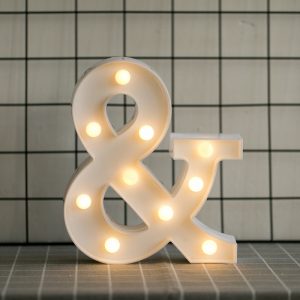 Led Letras & 3d Luces Foco Lampara Decora Abecedario